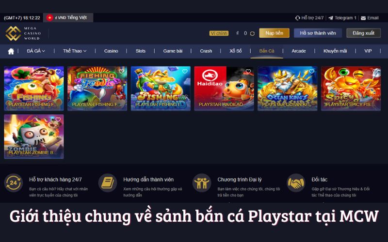 Bắn Cá Playstar – Trải Nghiệm Giải Trí Đỉnh Cao Tại MCW