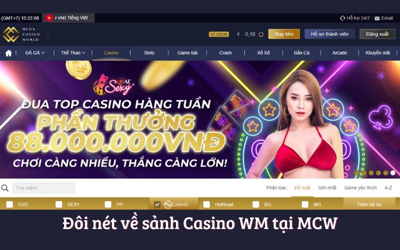 Casino WM – Điểm Đến Lý Tưởng Cho Cá Cược Trực Tuyến Tại MCW