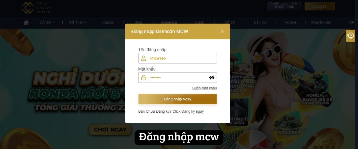 Đăng nhập mcw