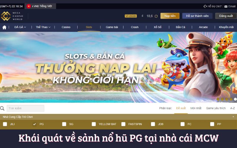 Nổ Hũ PG - Điểm Đến Trải Nghiệm Slots Game Uy Tín Tại MCW