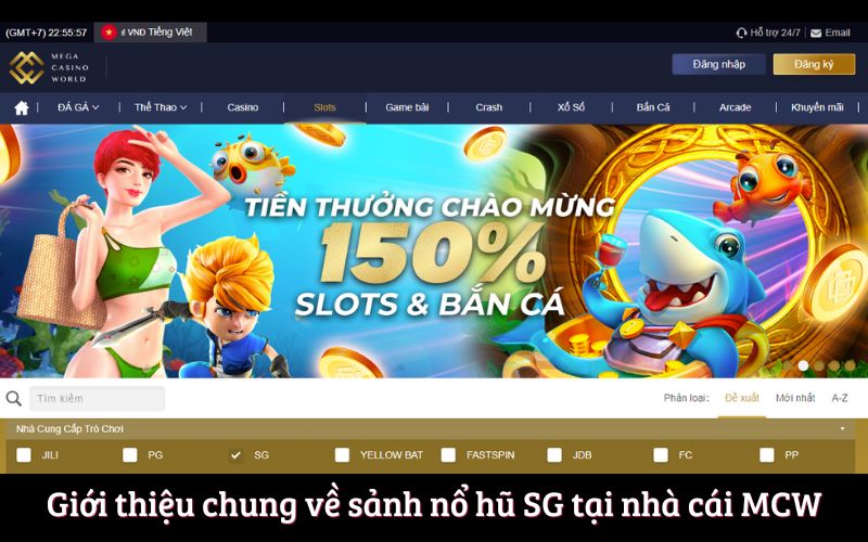 Chinh Phục Jackpot Cùng Sảnh Nổ Hũ SG Tại Nhà Cái MCW
