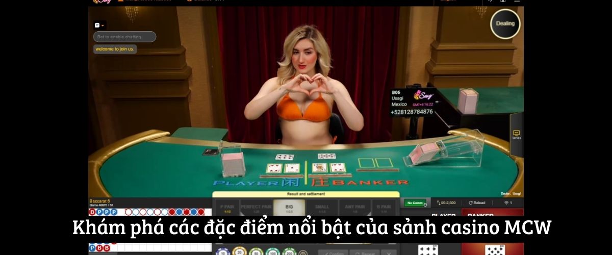 Khám phá các đặc điểm nổi bật của sảnh casino MCW