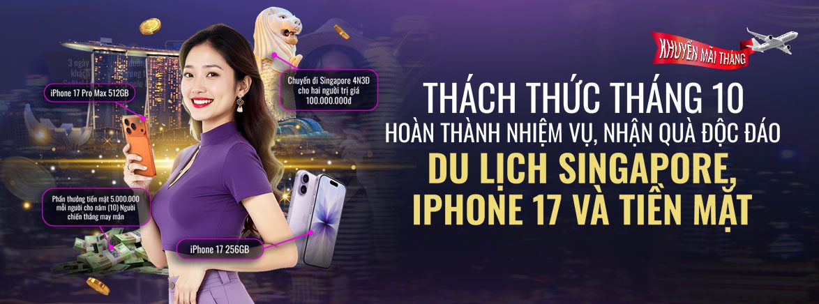 Thách thức tháng 10: Thêm thưởng, thêm vui!