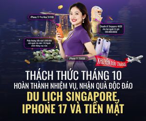 Thách thức tháng 10: Thêm thưởng, thêm vui!